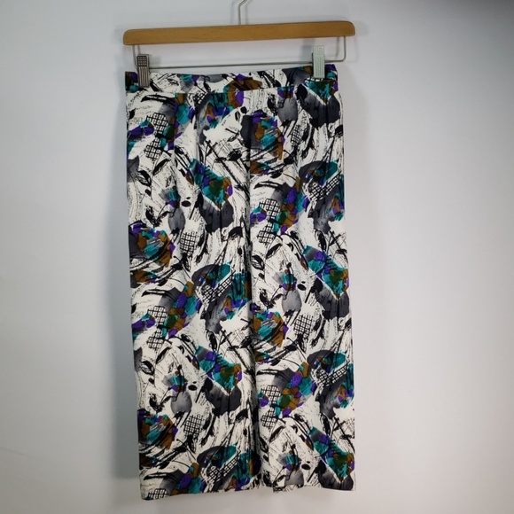 GET YOUR 80S ON! 100% SILK 2 PIECE OUTFIT SIZE 8 - Picture 6 of 7